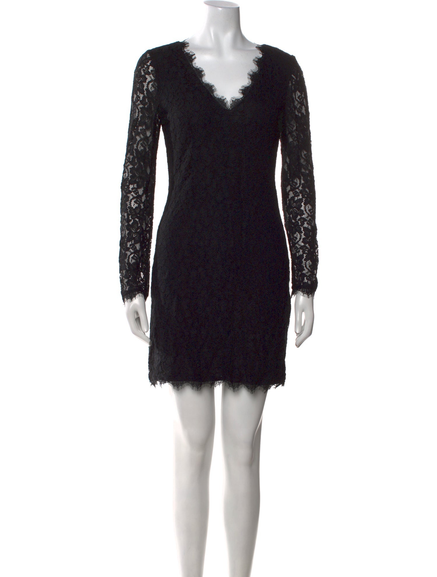 Diane von Furstenberg Lace Pattern Mini Dress