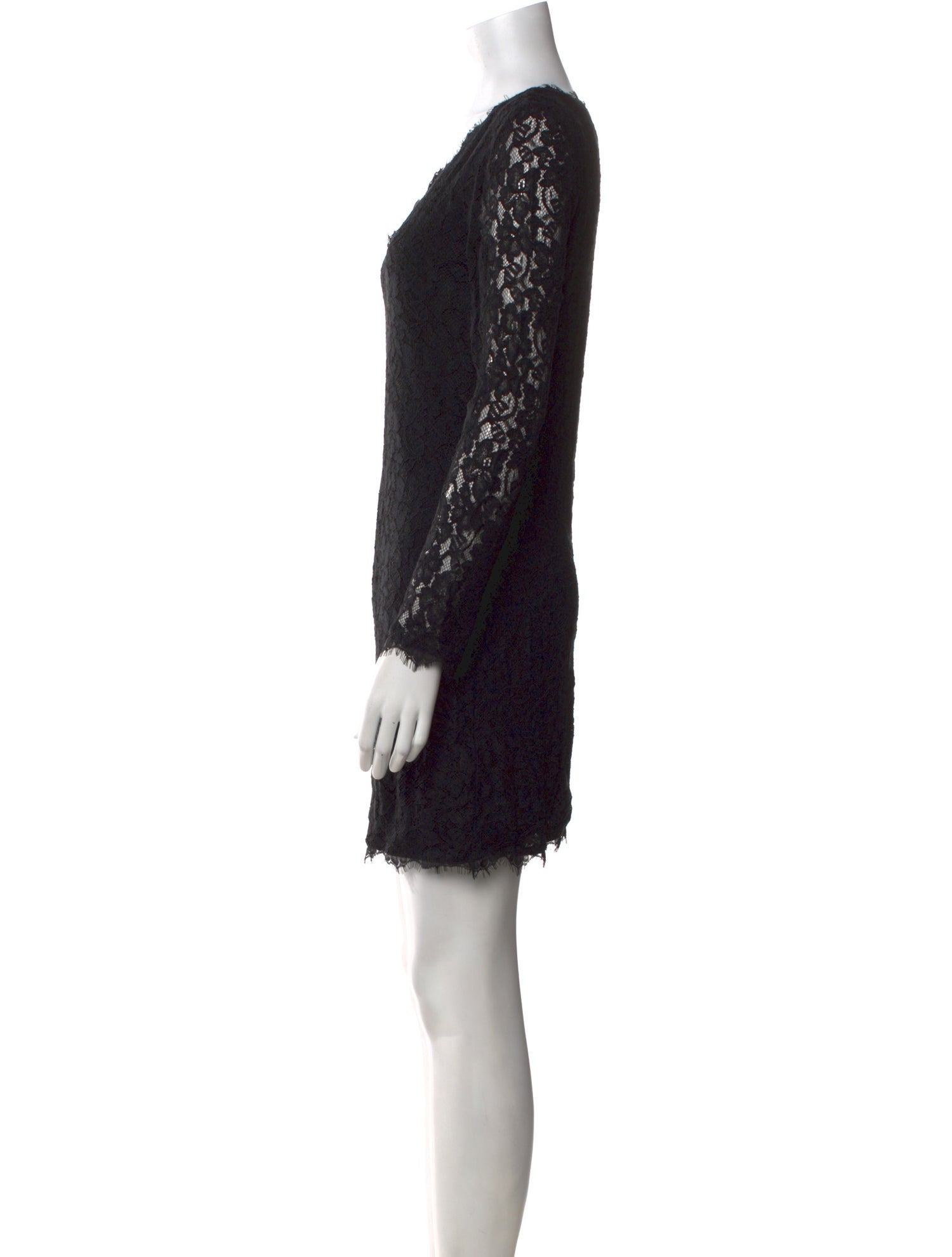 Diane von Furstenberg Lace Pattern Mini Dress