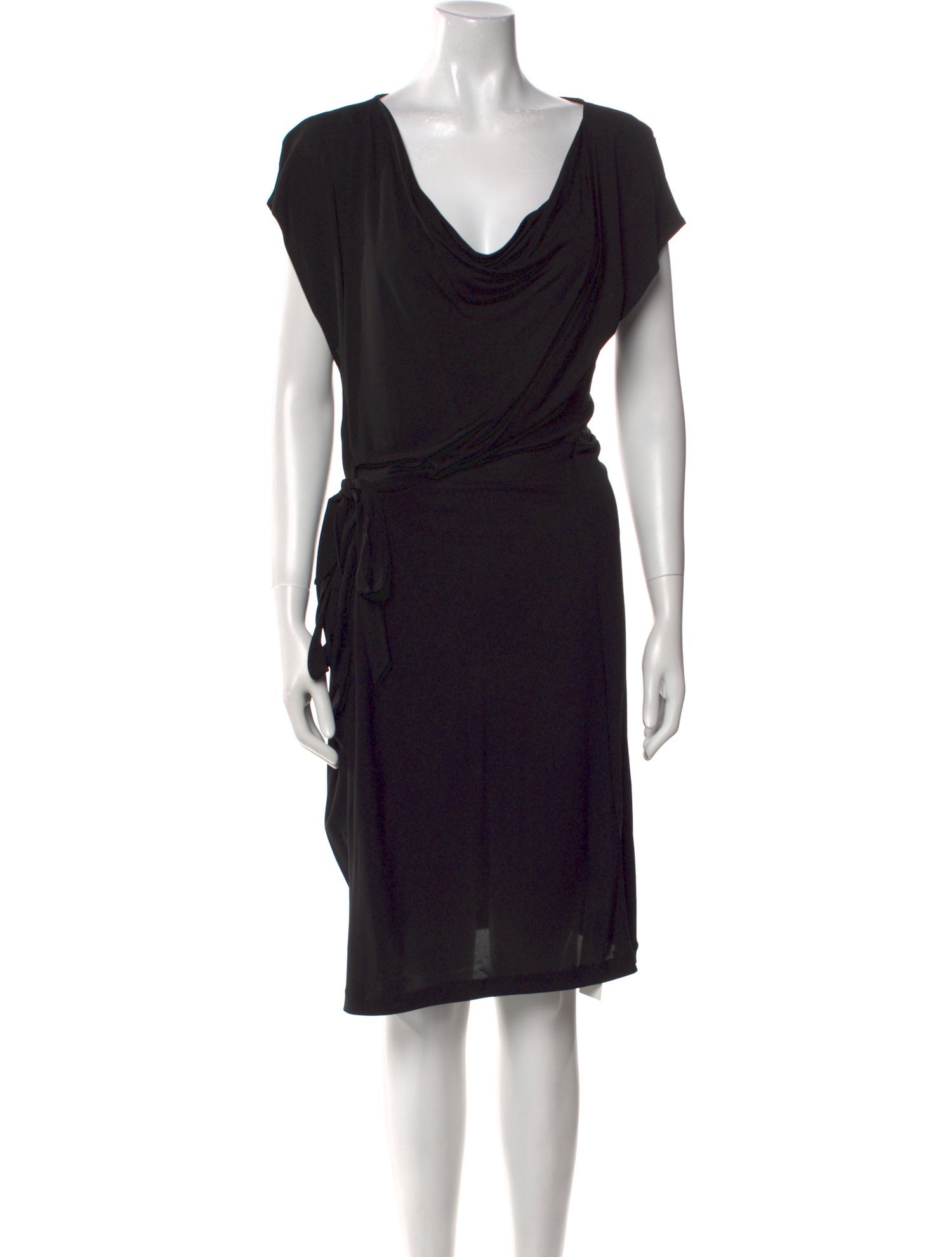 Diane von Furstenberg Cowl Neck Knee-Length Dress