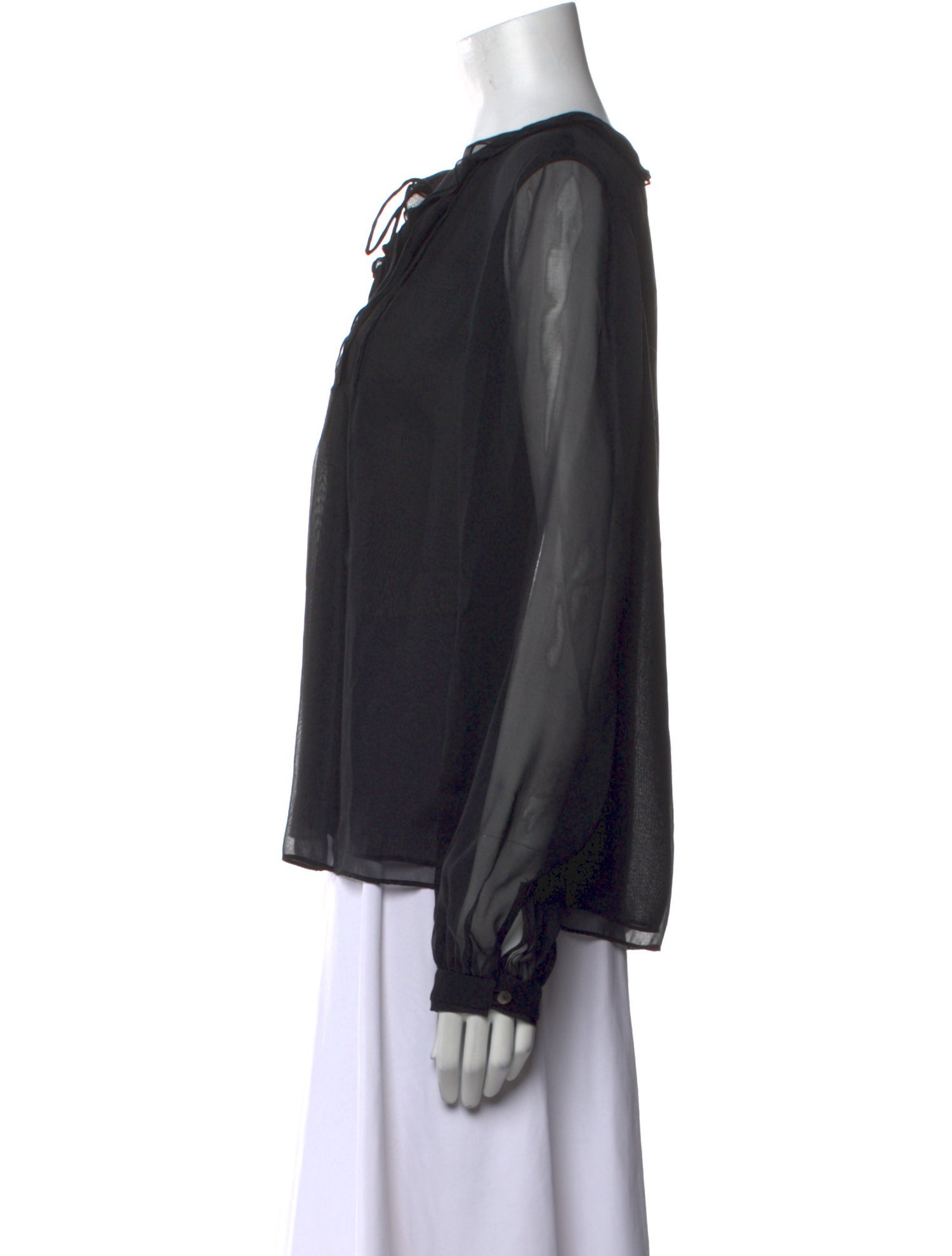 Diane von Furstenberg Silk Crew Neck Blouse