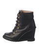 Diane von Furstenberg Leather Lace-Up Boots
