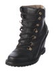 Diane von Furstenberg Leather Lace-Up Boots