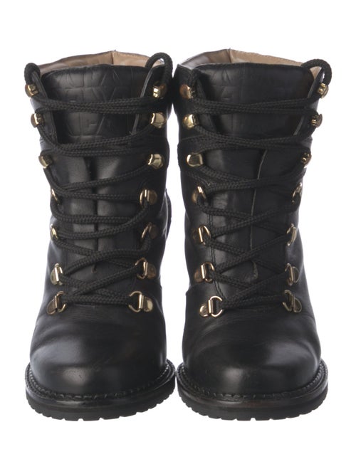 Diane von Furstenberg Leather Lace-Up Boots