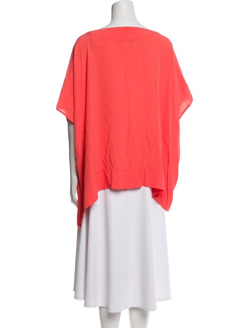 Diane von Furstenberg Bateau Neckline Short Sleeve Blouse