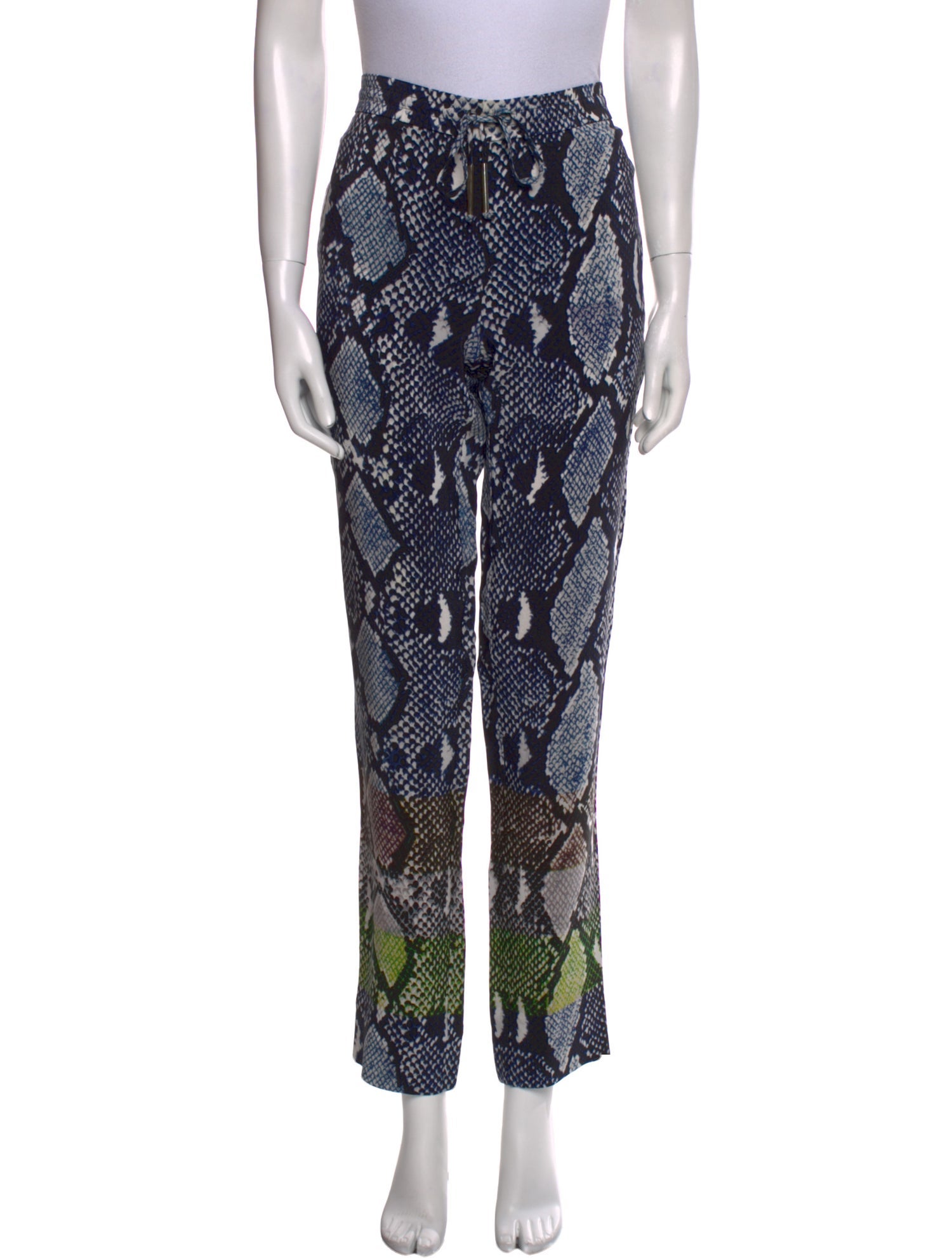 Diane von Furstenberg Silk Straight Leg Pants