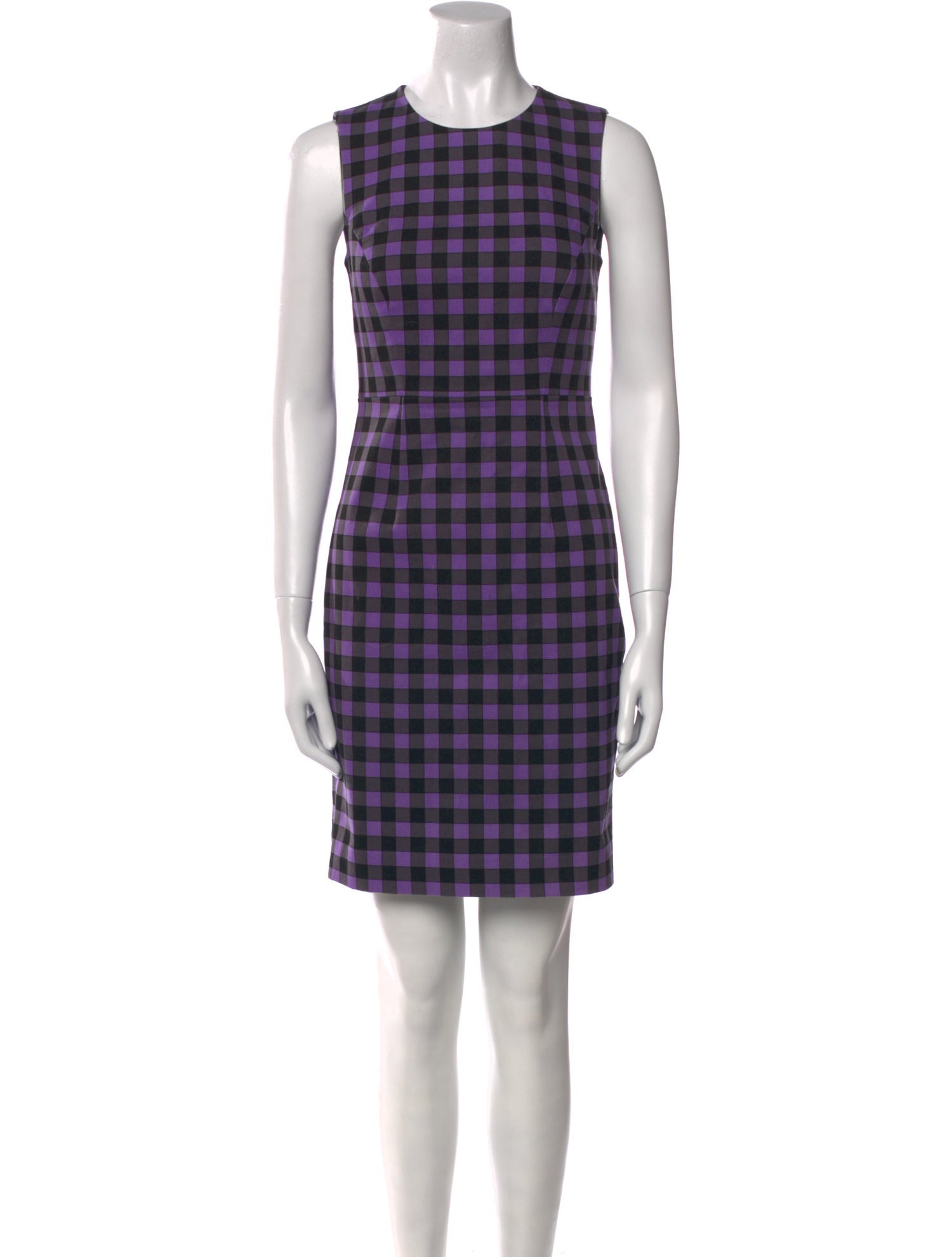 Diane von Furstenberg Plaid Print Mini Dress