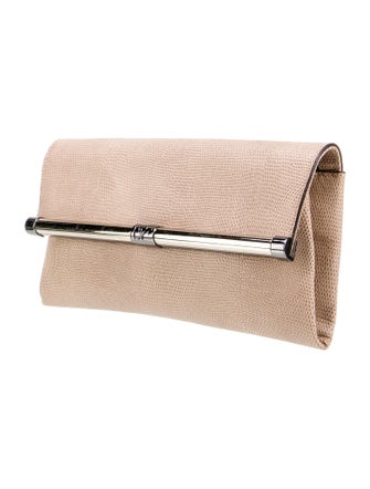Diane von Furstenberg Embossed Leather Clutch