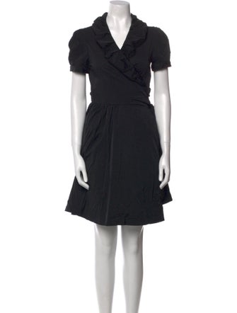 Diane von Furstenberg V-Neck Knee-Length Dress