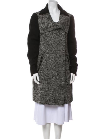 Diane von Furstenberg Wool Tweed Pattern Coat
