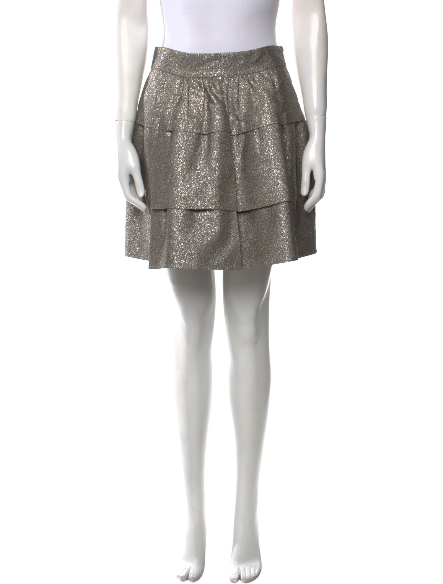 Diane von Furstenberg Ruffle Embellishment Mini Skirt