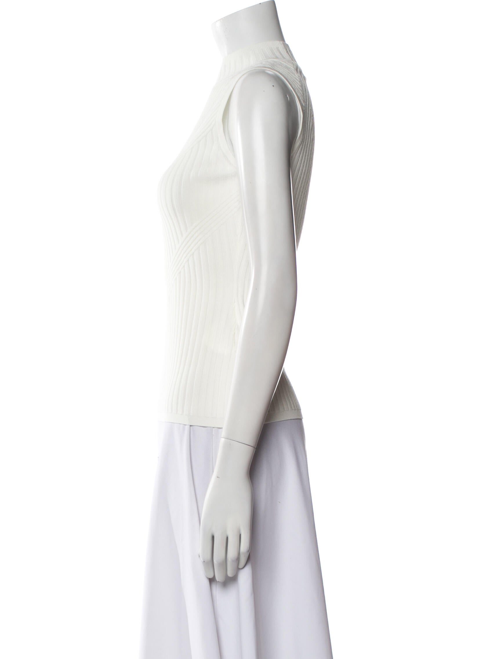 Diane von Furstenberg Crew Neck Sleeveless Top