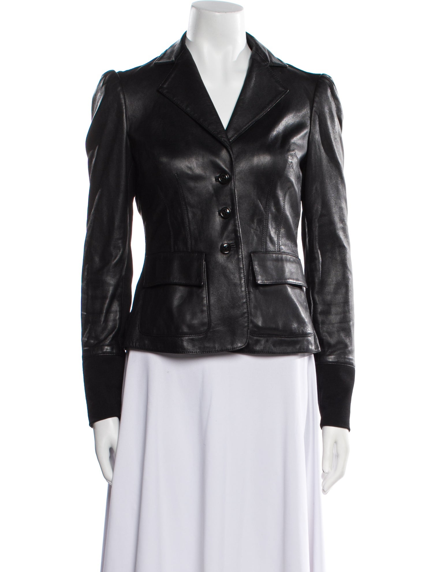 Diane von Furstenberg Leather Biker Jacket