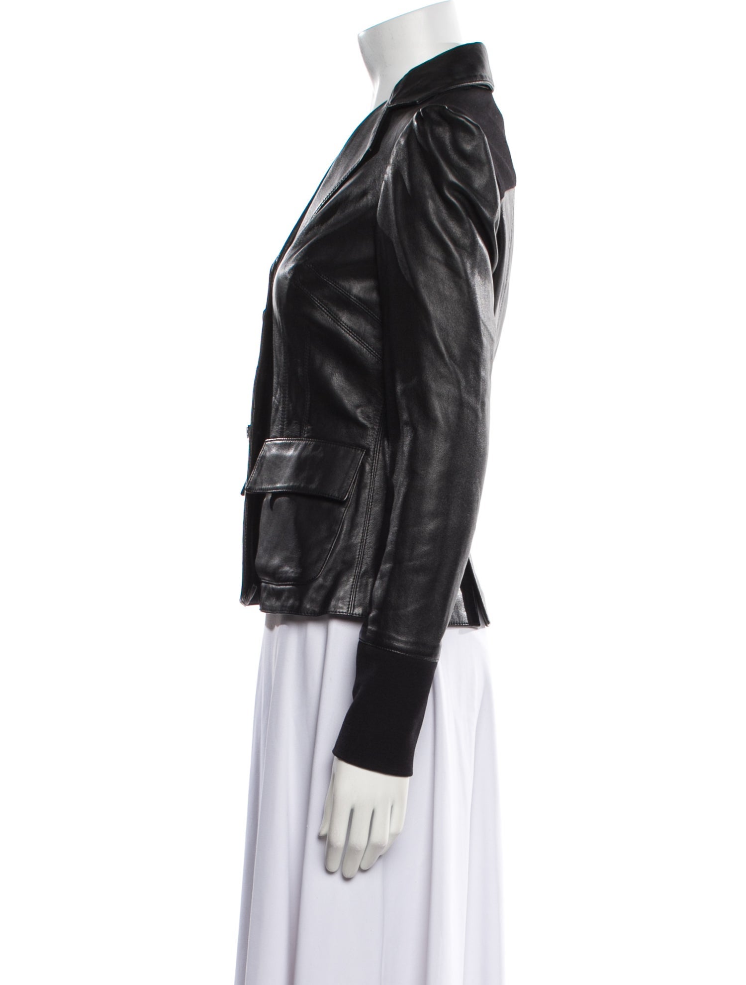 Diane von Furstenberg Leather Biker Jacket
