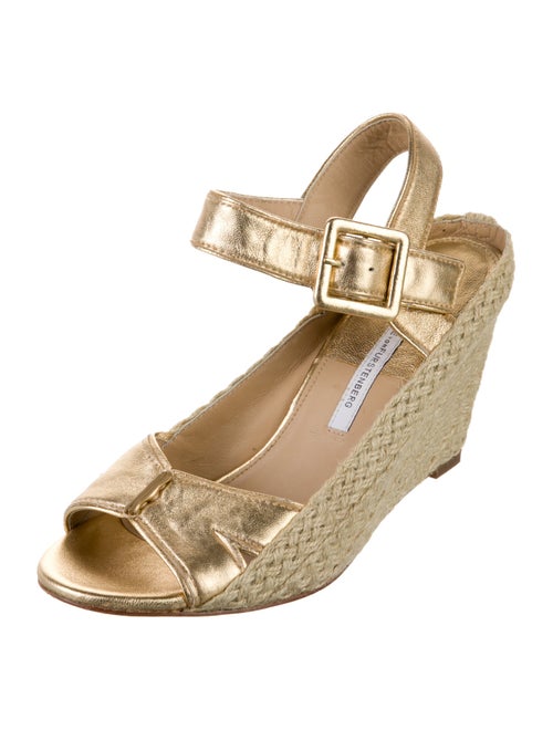 Diane von Furstenberg Leather Espadrilles