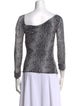 Diane von Furstenberg Silk Animal Print Top