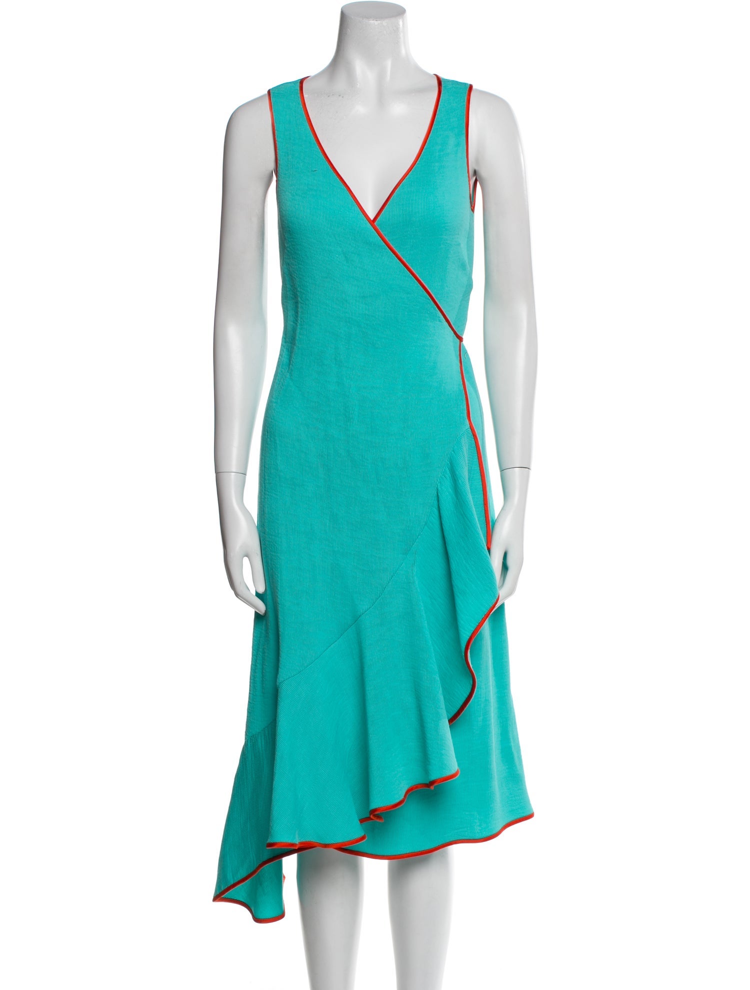 Diane von Furstenberg V-Neck Midi Length Dress