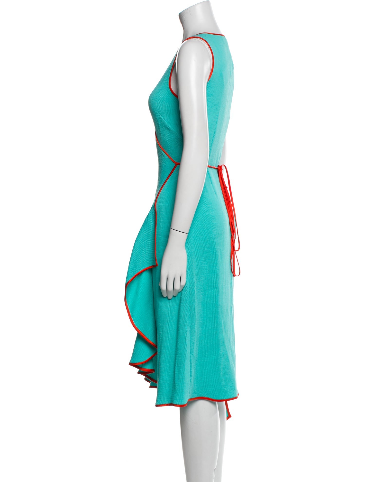 Diane von Furstenberg V-Neck Midi Length Dress