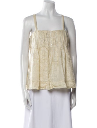 Diane von Furstenberg Square Neckline Sleeveless Top