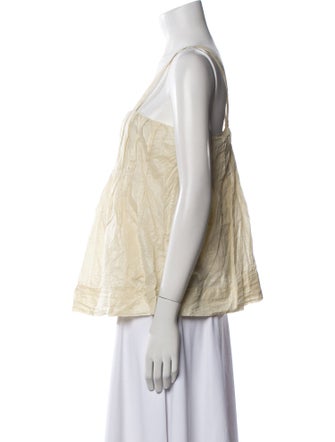 Diane von Furstenberg Square Neckline Sleeveless Top