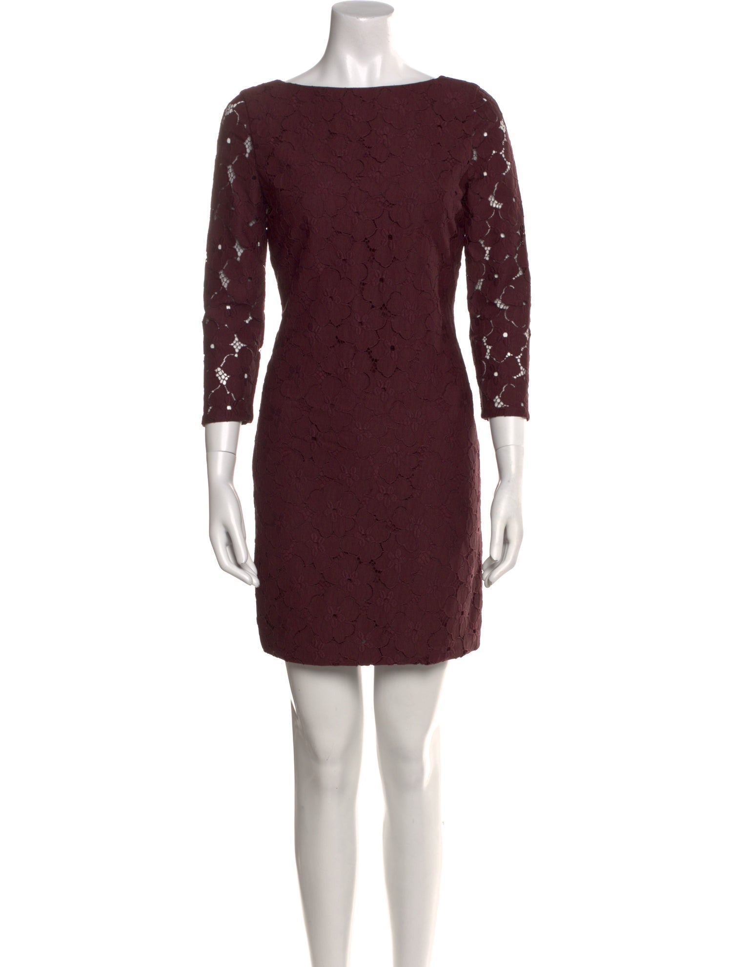Diane von Furstenberg Lace Pattern Mini Dress