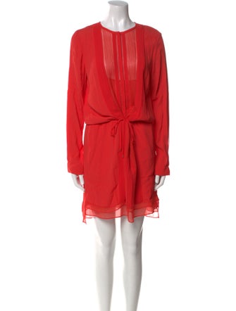 Diane von Furstenberg Crew Neck Mini Dress
