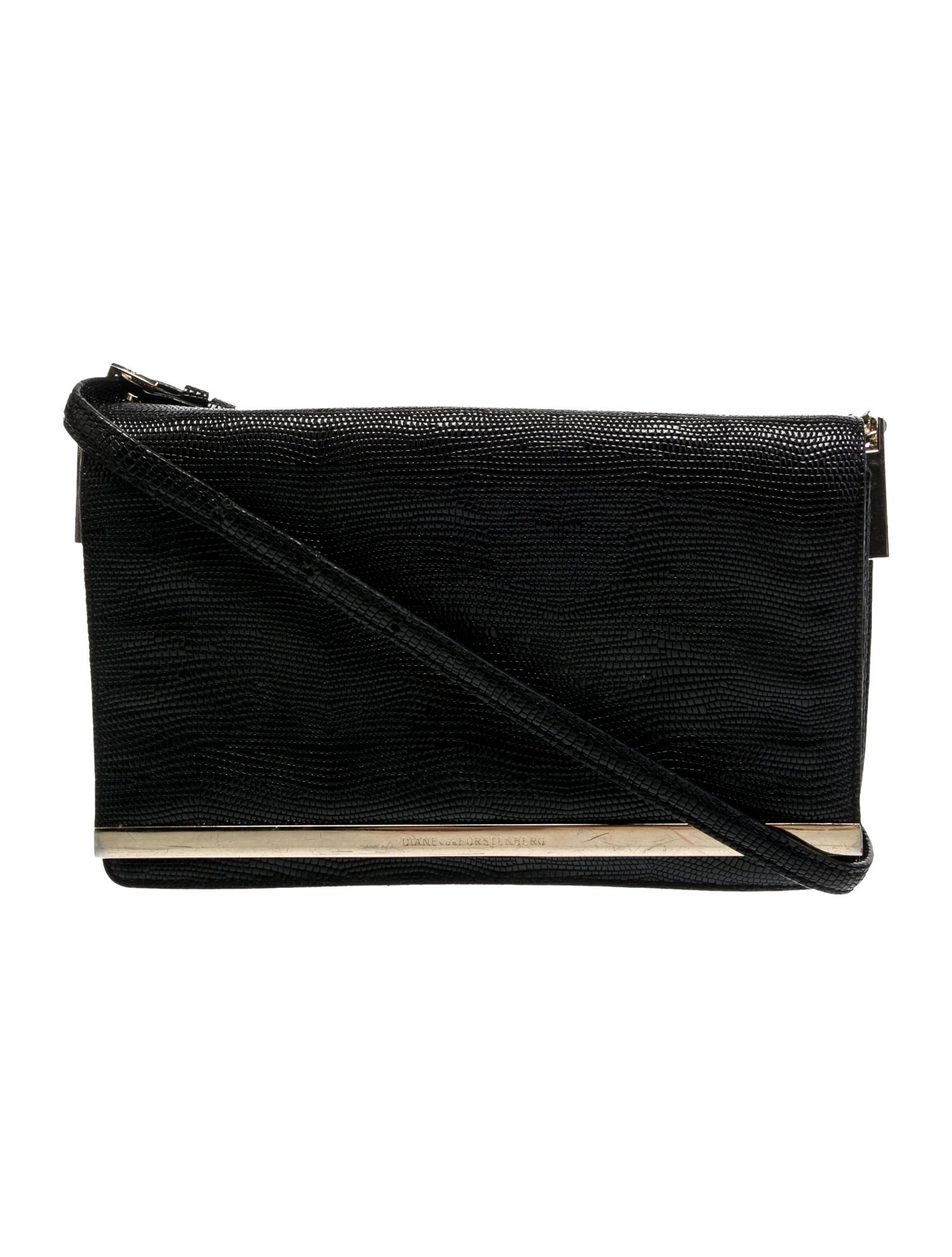 Diane von Furstenberg Leather Messenger Bag