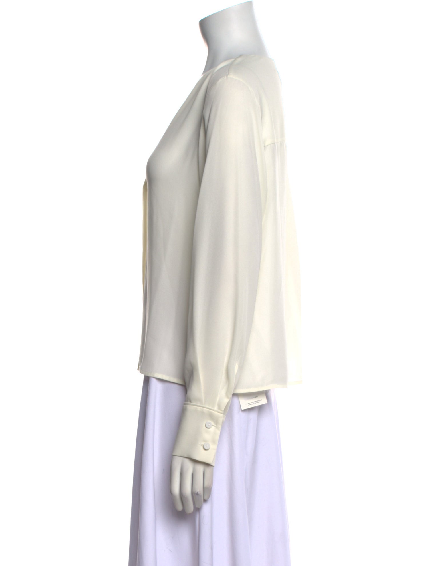 Diane von Furstenberg V-Neck Long Sleeve Top