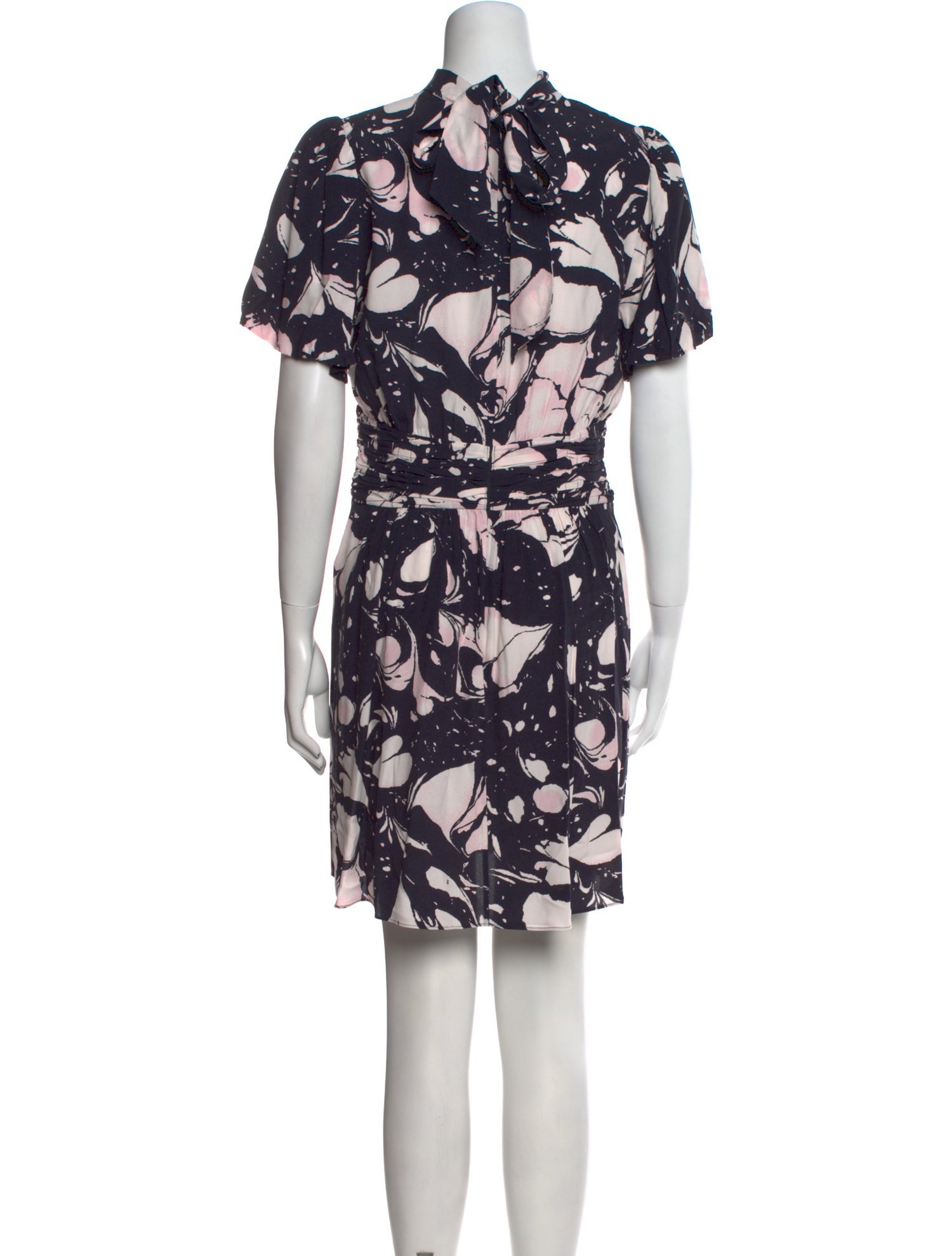 Diane von Furstenberg Floral Print Mini Dress