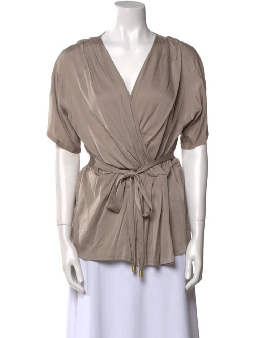 Diane von Furstenberg Silk V-Neck Blouse