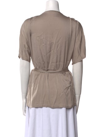 Diane von Furstenberg Silk V-Neck Blouse