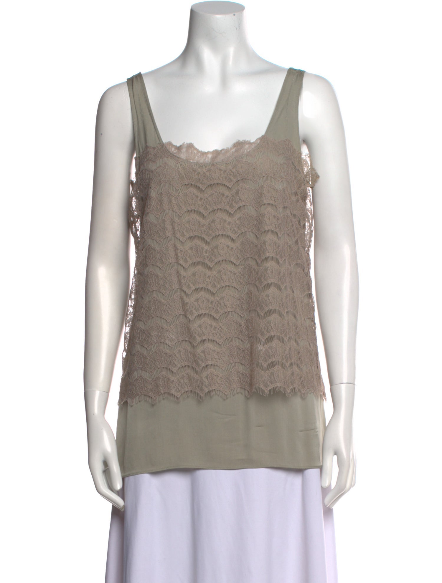 Diane von Furstenberg Silk Square Neckline Top