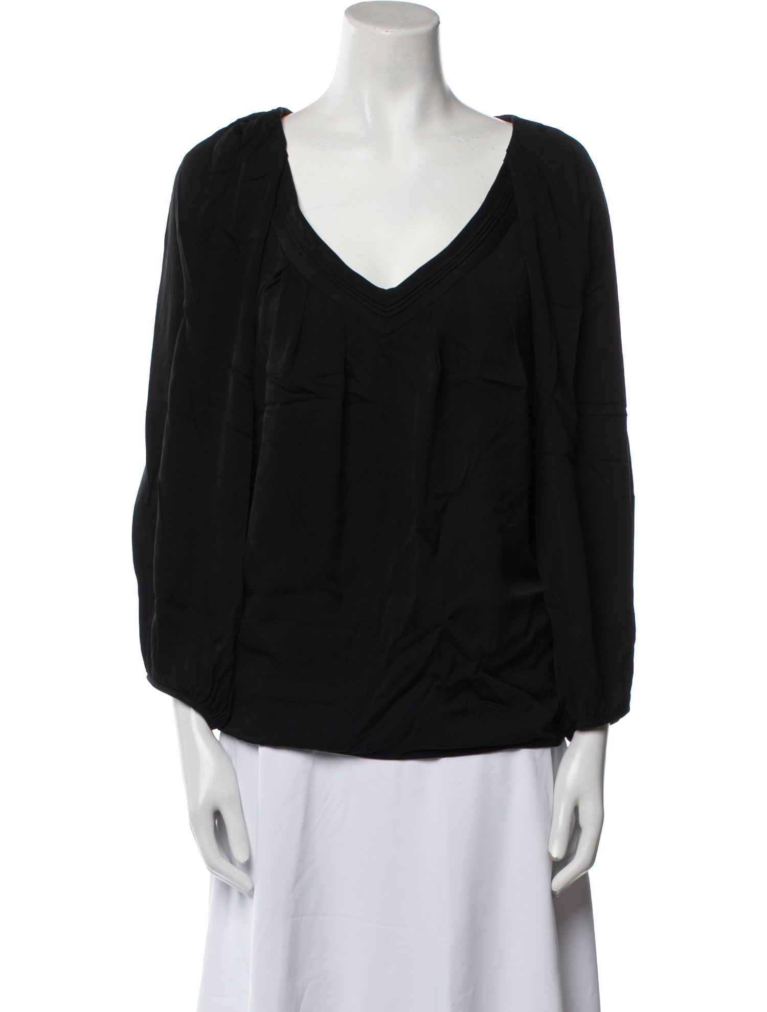 Diane von Furstenberg Silk V-Neck Blouse