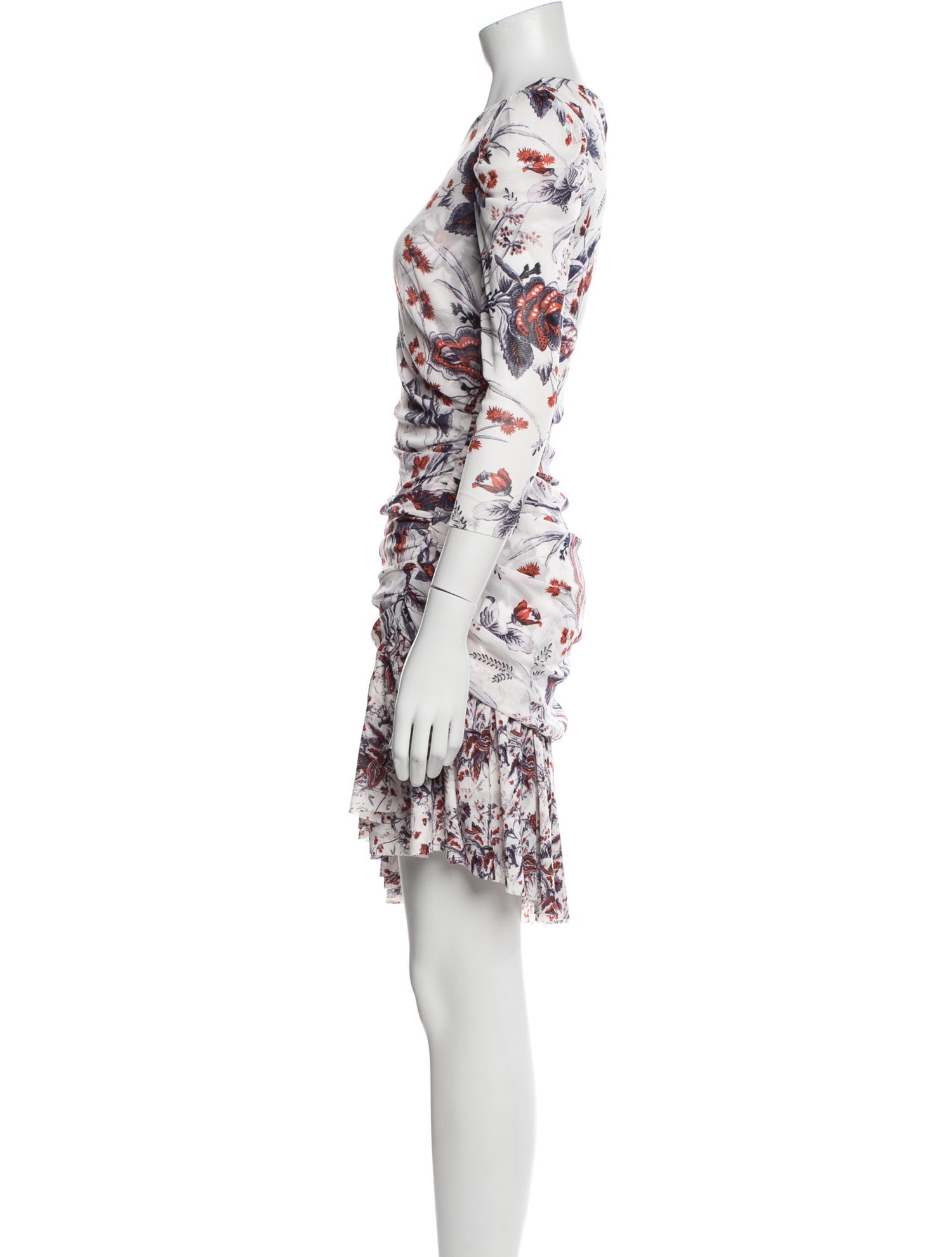 Diane von Furstenberg Floral Print Knee-Length Dress
