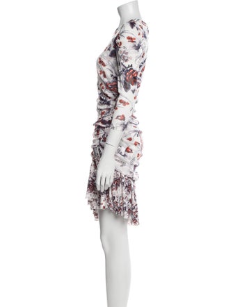 Diane von Furstenberg Floral Print Knee-Length Dress