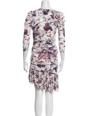 Diane von Furstenberg Floral Print Knee-Length Dress