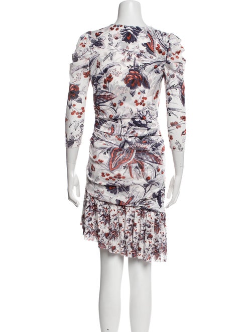 Diane von Furstenberg Floral Print Knee-Length Dress