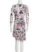 Diane von Furstenberg Floral Print Knee-Length Dress
