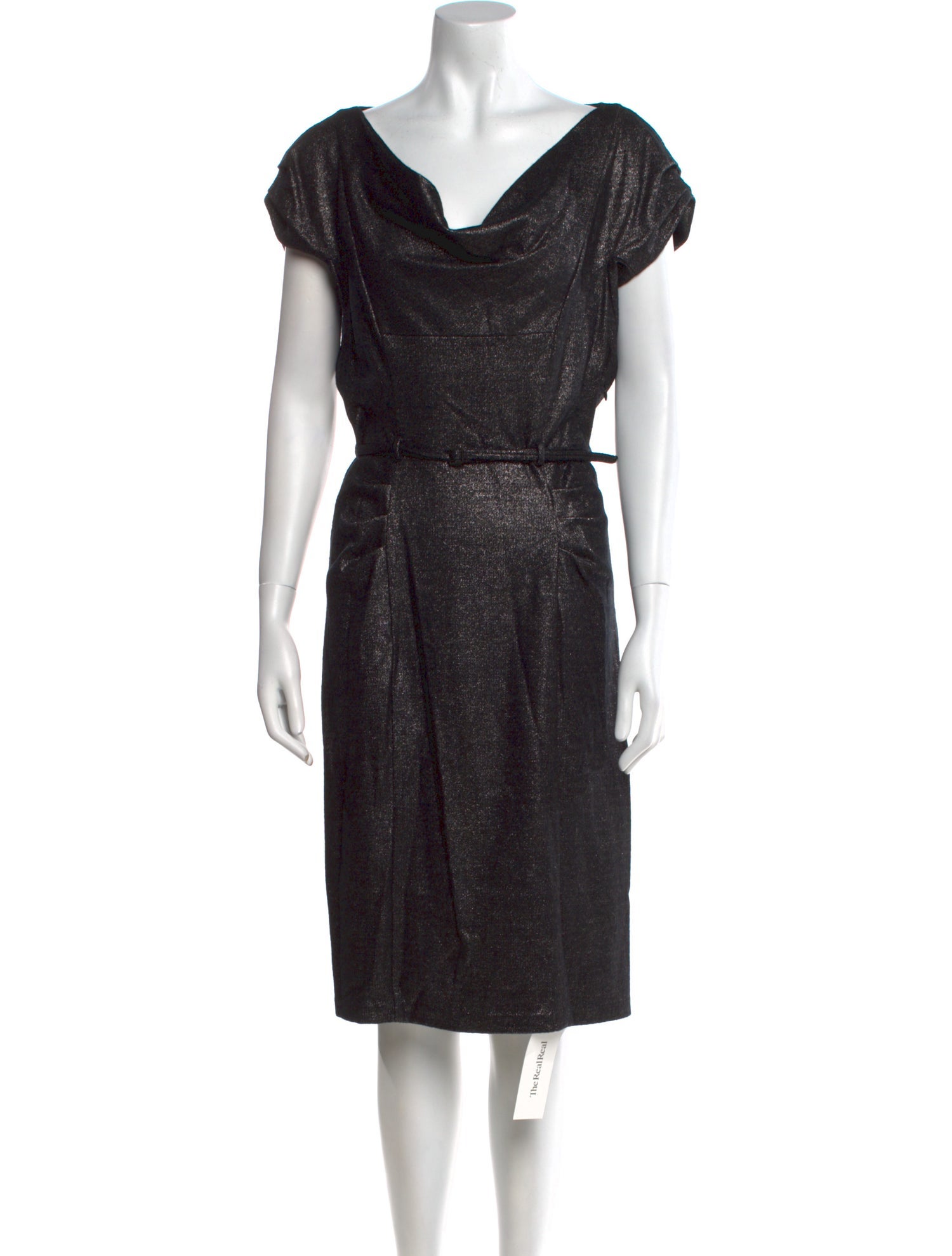 Diane von Furstenberg Cowl Neck Knee-Length Dress