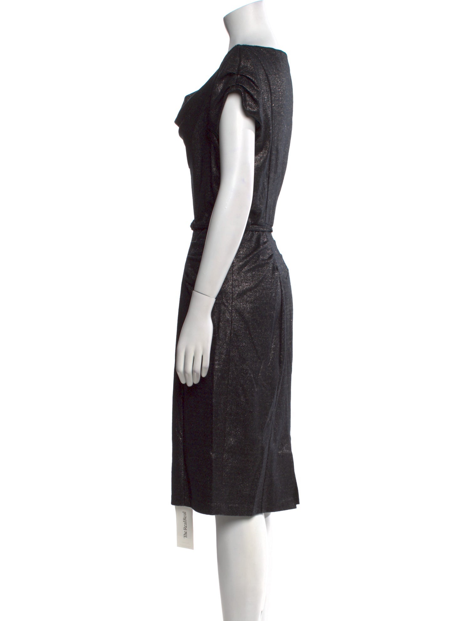 Diane von Furstenberg Cowl Neck Knee-Length Dress