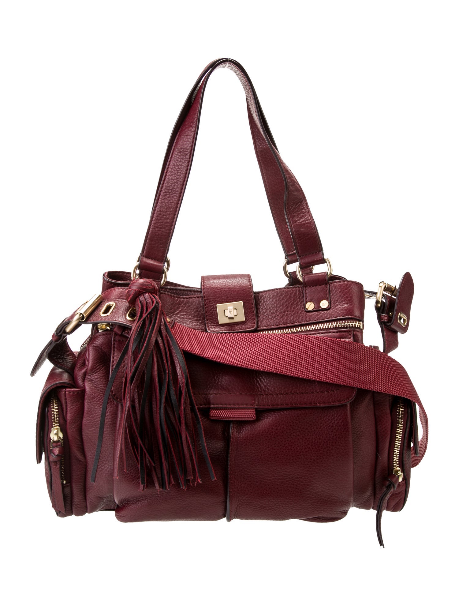 Diane von Furstenberg Leather Top Handle Bag