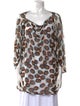 Diane von Furstenberg Printed Cowl Neck Tunic