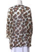 Diane von Furstenberg Printed Cowl Neck Tunic