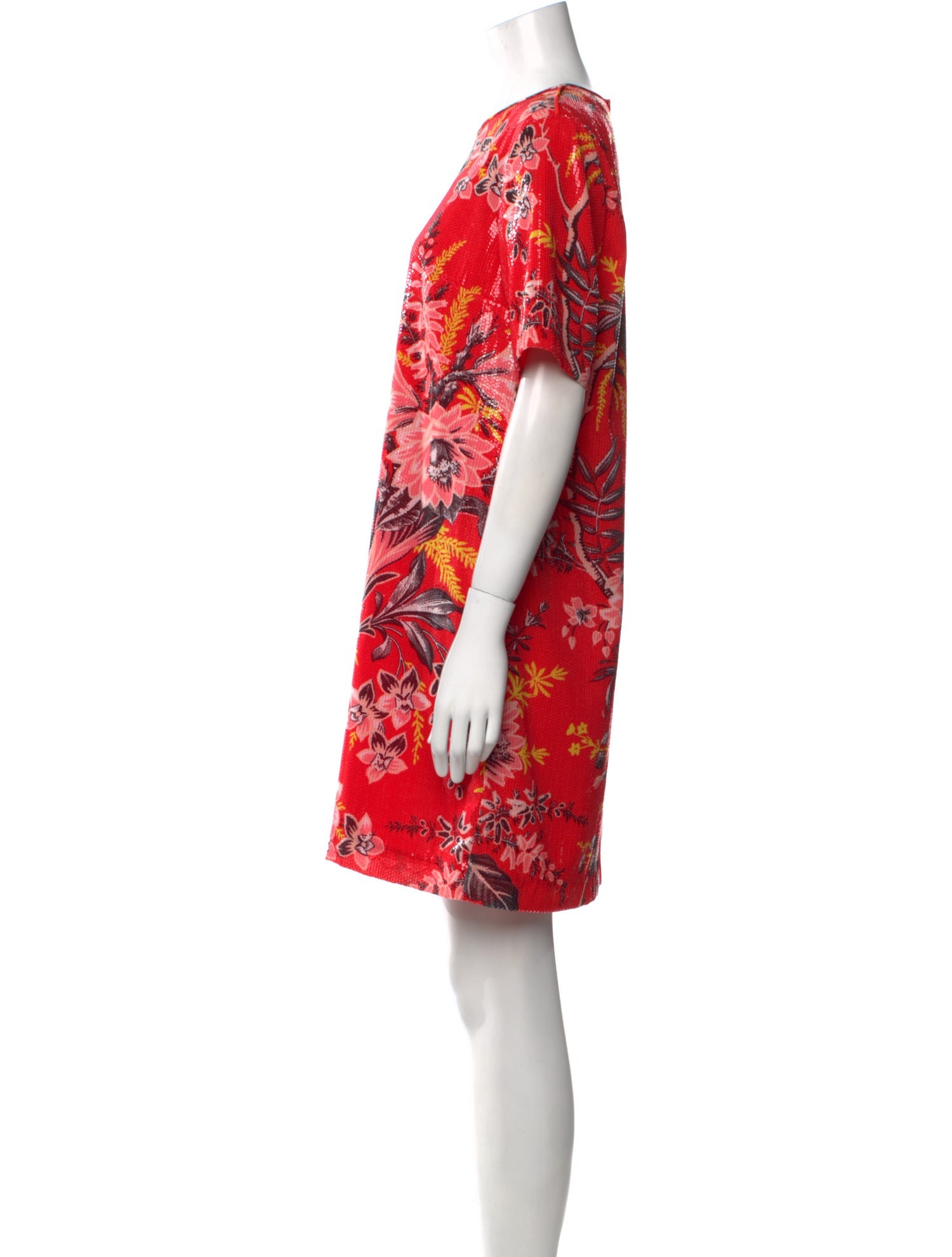 Diane von Furstenberg Floral Print Mini Dress