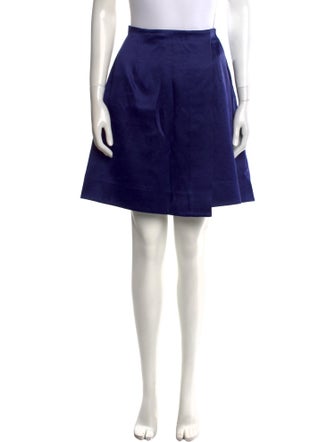 Diane von Furstenberg Pleated Accents Knee-Length Skirt