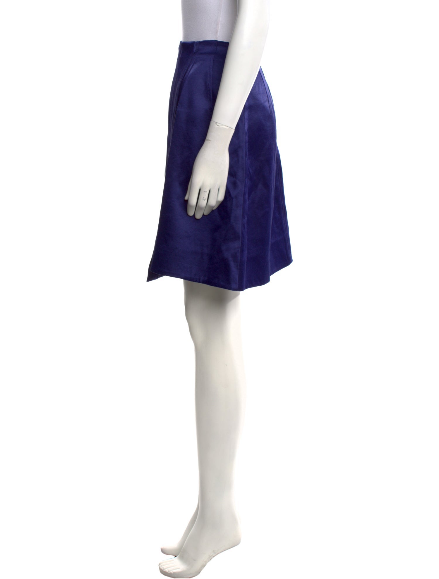 Diane von Furstenberg Pleated Accents Knee-Length Skirt