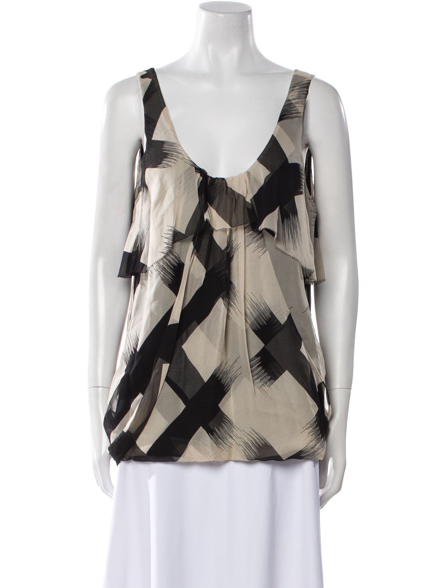 Diane von Furstenberg Silk Printed Top