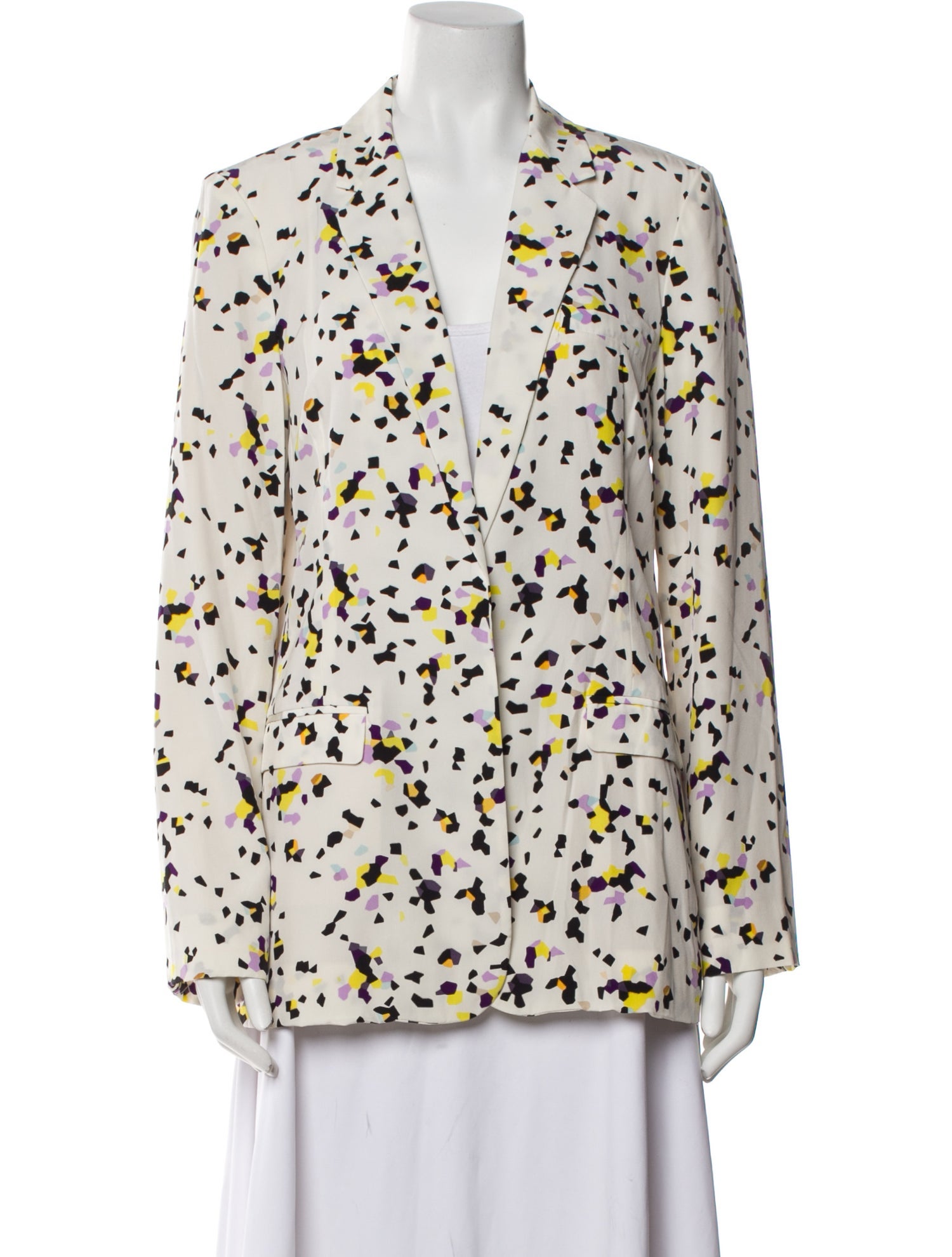 Diane von Furstenberg Silk Printed Blazer w/ Tags