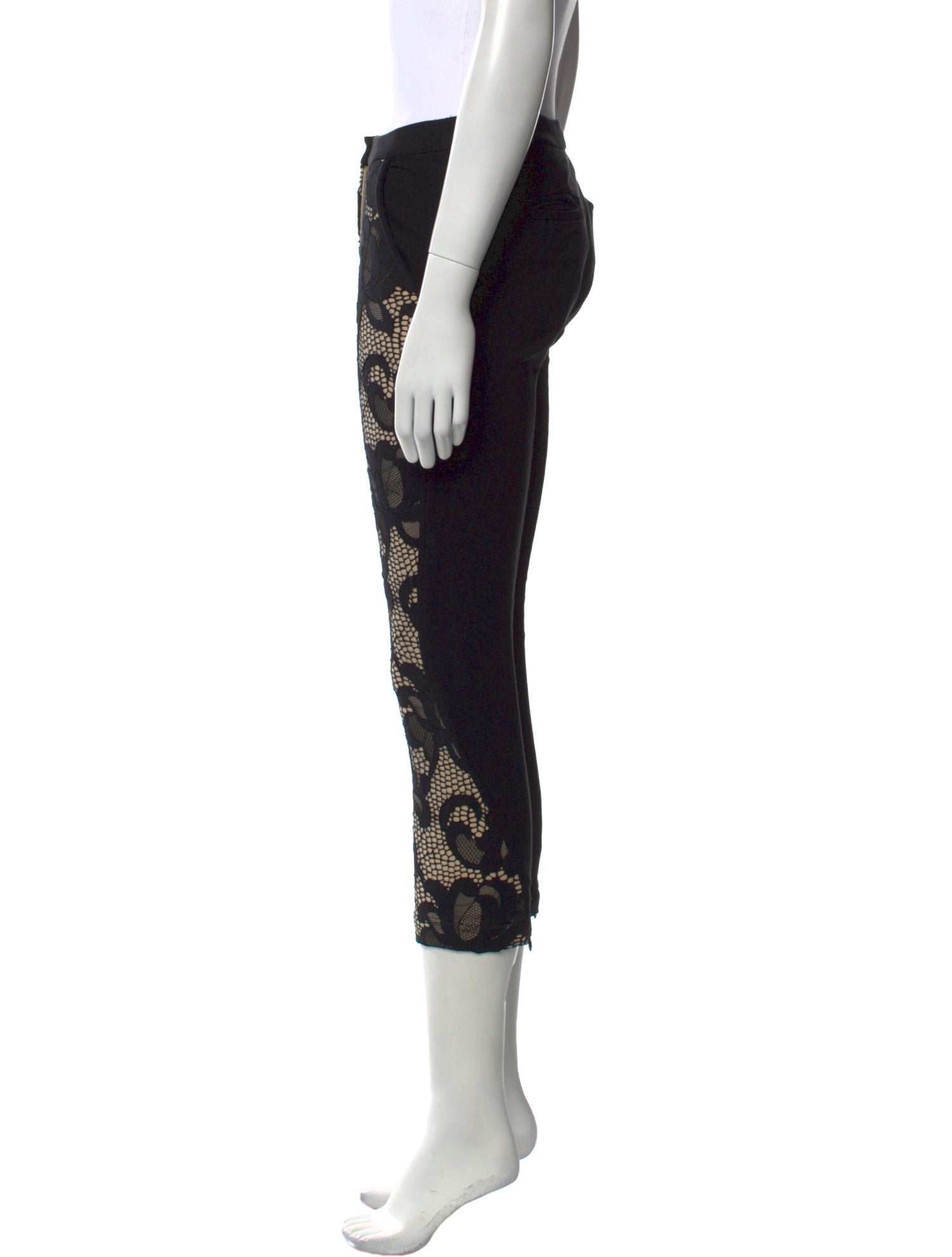 Diane von Furstenberg Lace Pattern Skinny Leg Pants