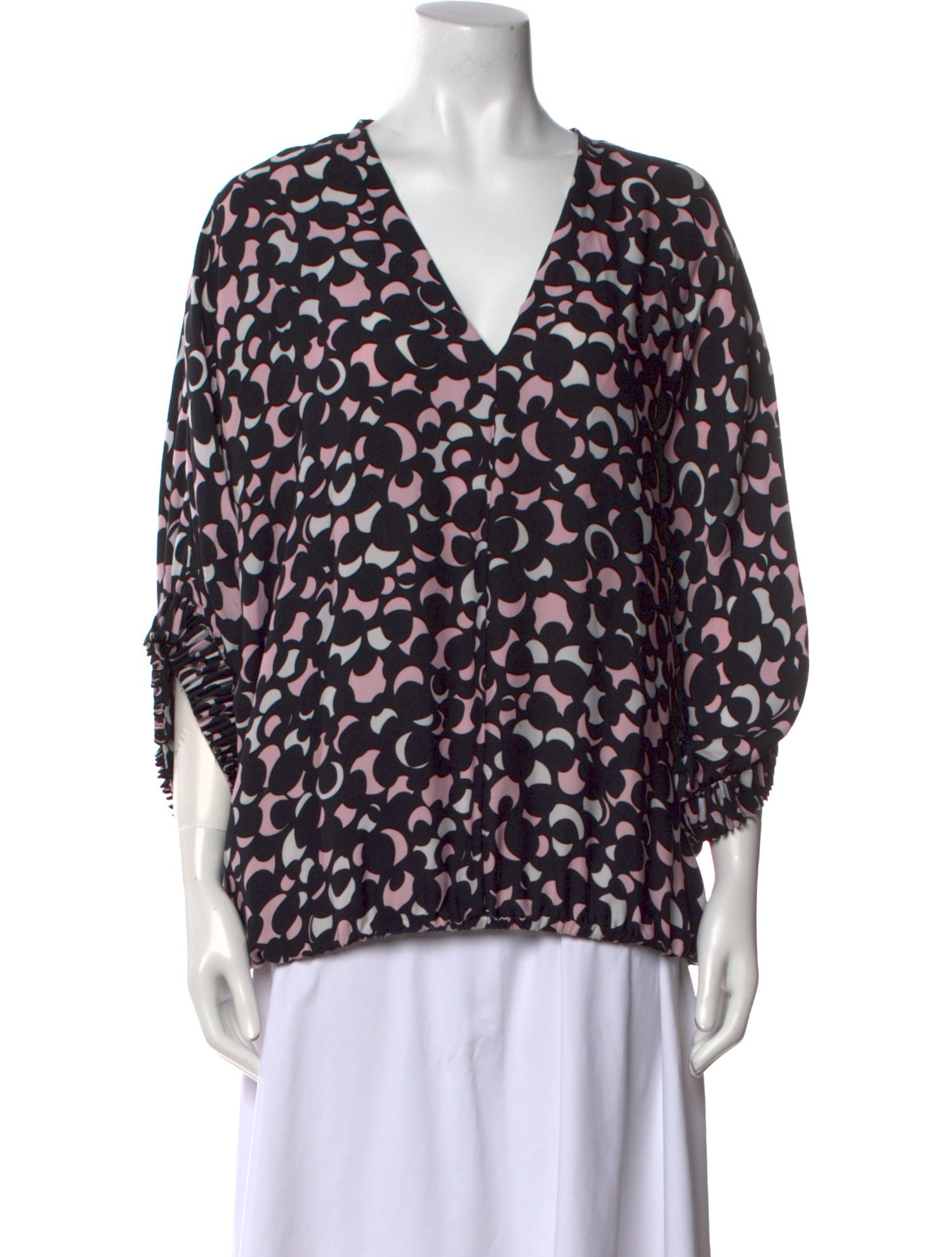 Diane von Furstenberg Silk Printed Blouse