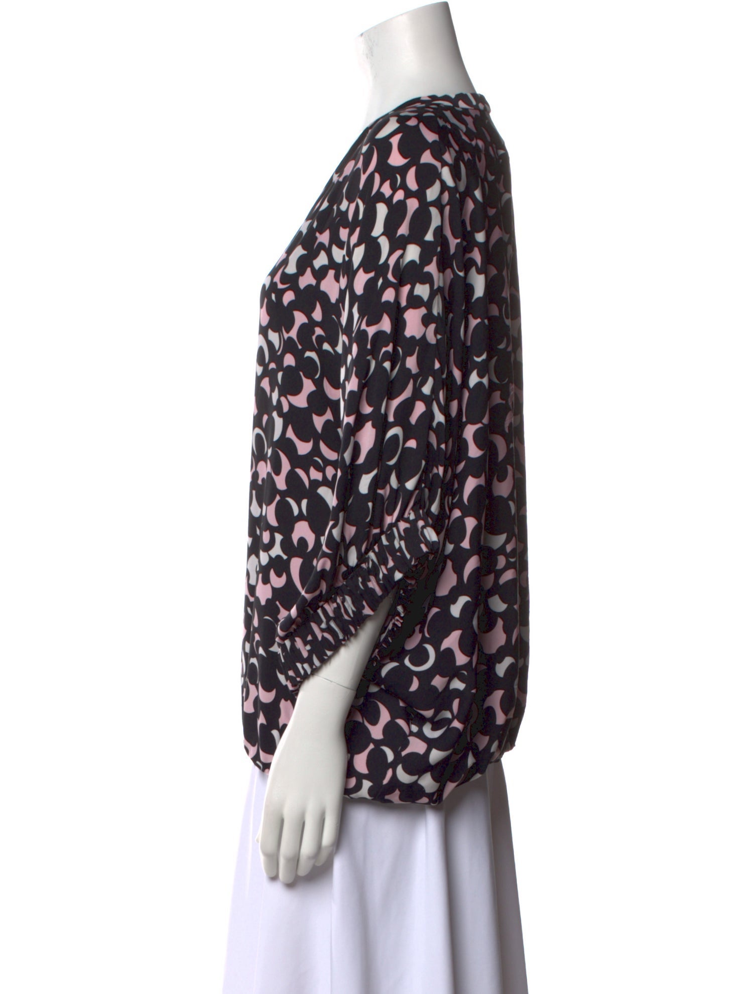 Diane von Furstenberg Silk Printed Blouse